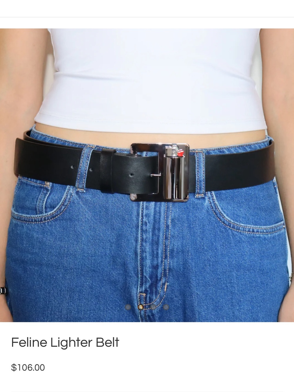 Brand New Feline Jewellery Lighter Belt size XS/S (old sizing)